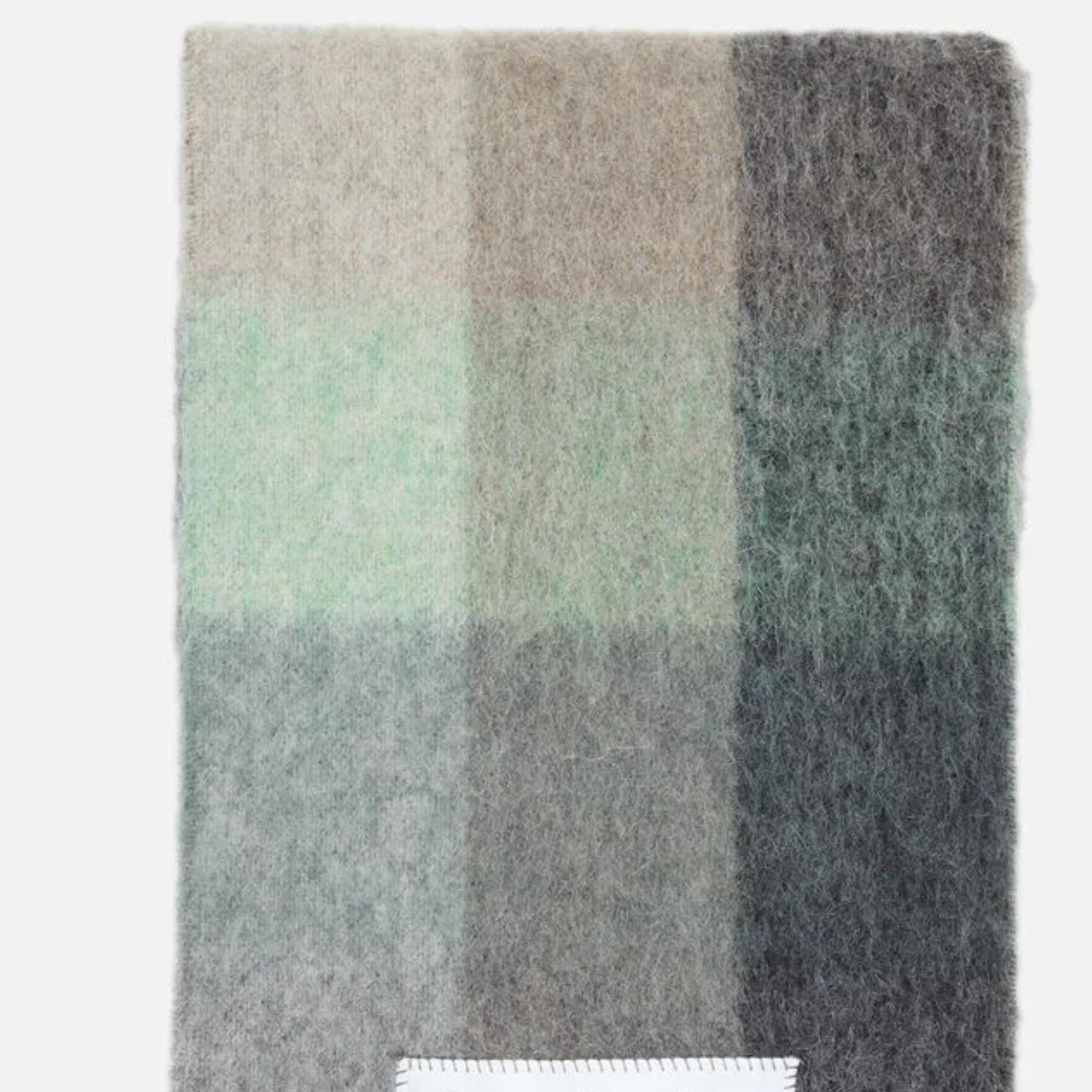 Mohair Checked Scarf